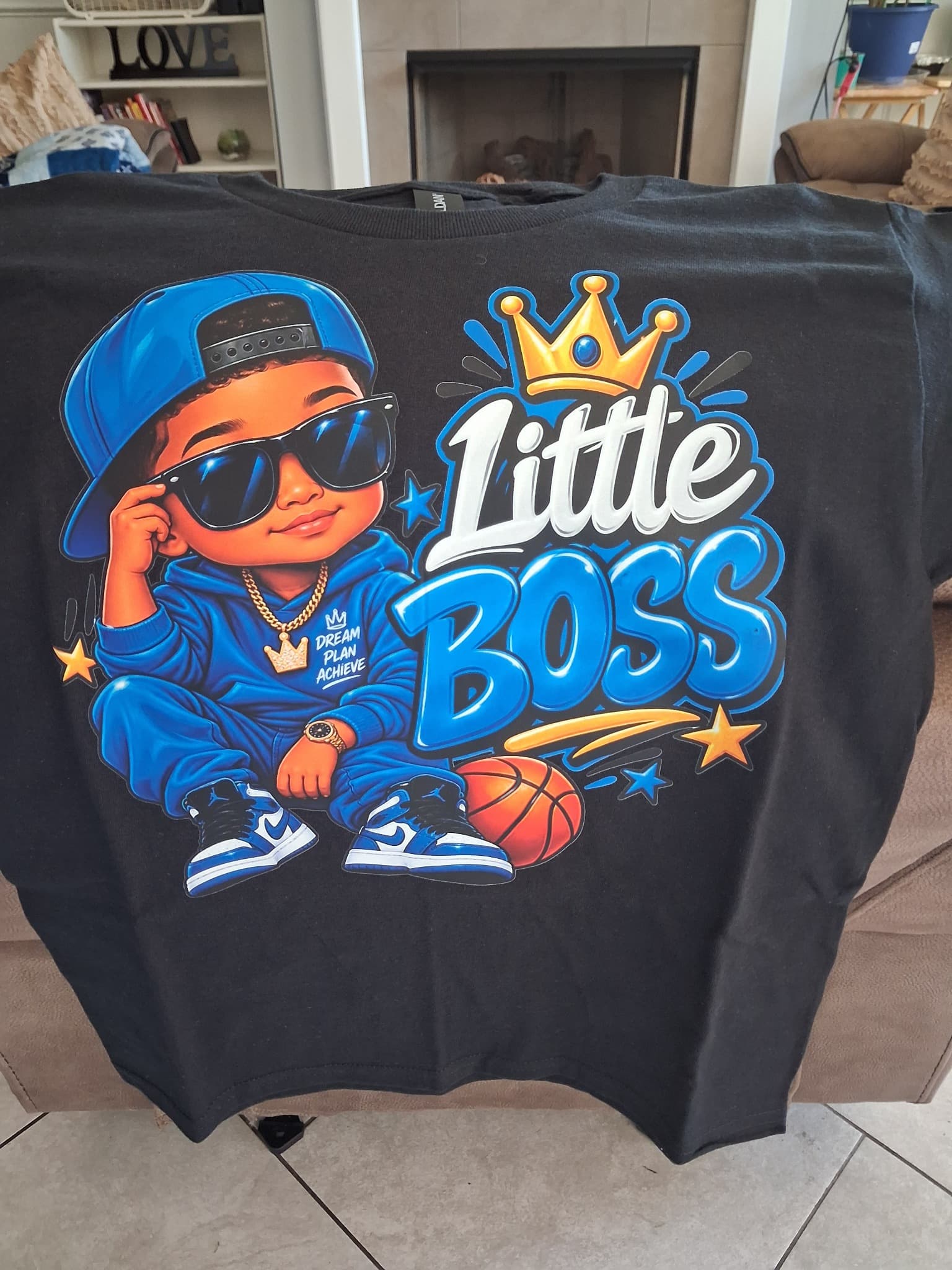Little Boss custom printed shirt