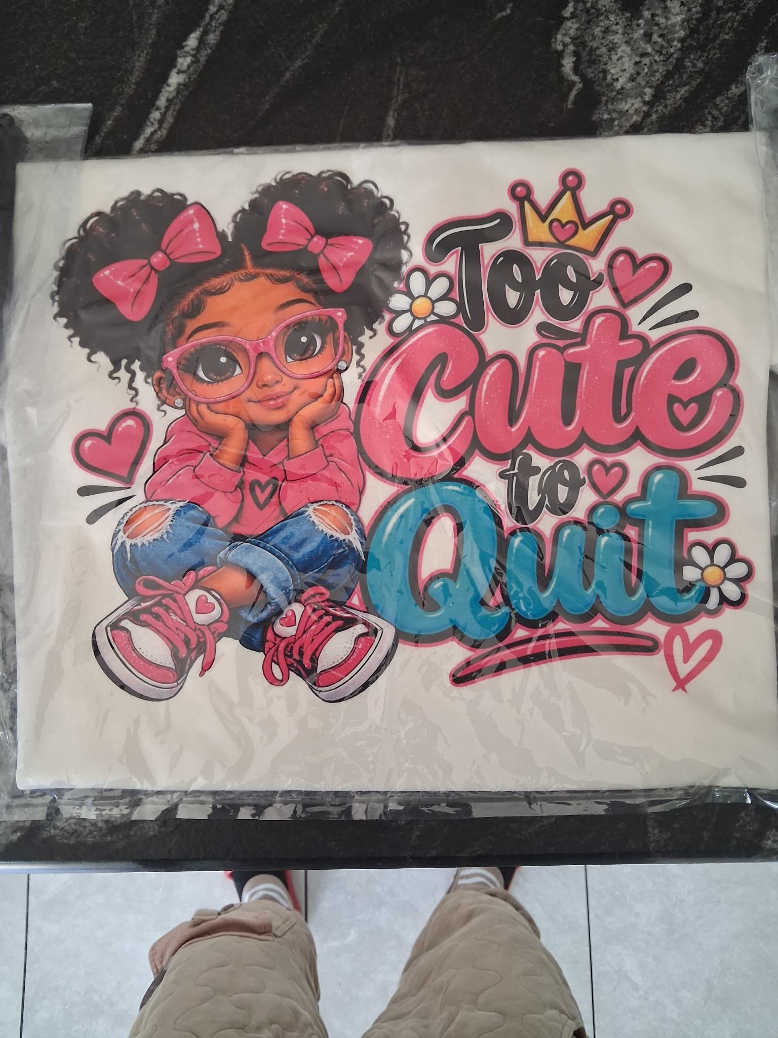 Too Cute to Quit custom printed shirt